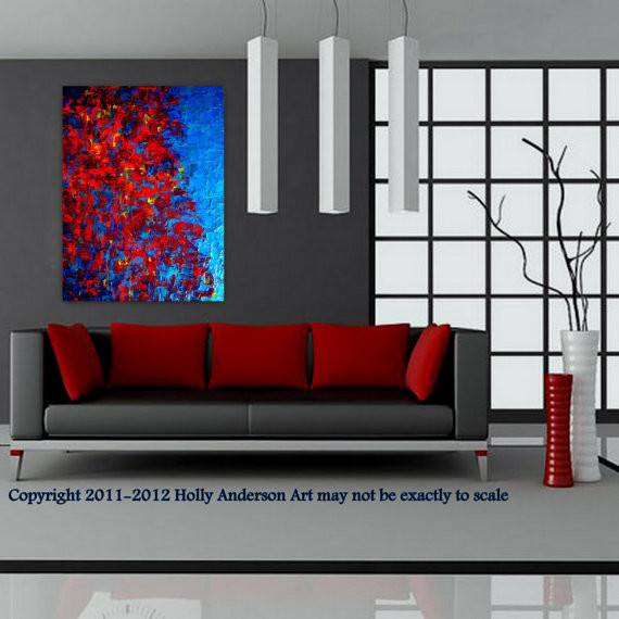 Modern Paintings For Living Room
 Contemporary Abstract Painting for Modern Spaces "AUTUMN