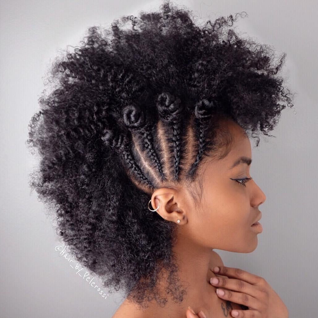 Mohawk Hairstyles For Natural Hair
 40 Creative Updos for Curly Hair in 2019
