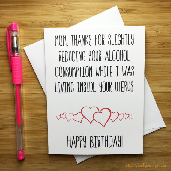 Mom Birthday Cards
 Mother Birthday Card Bday Card Mum Funny Birthday Card