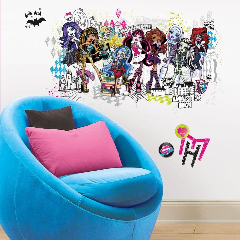 Monster High Bedroom Decor
 MONSTER HIGH GiAnT Wall Decals Room Decor Doll Stickers