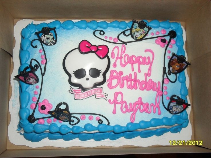 Monster High Birthday Cake Walmart
 Walmart Birthday Cakes Monster High