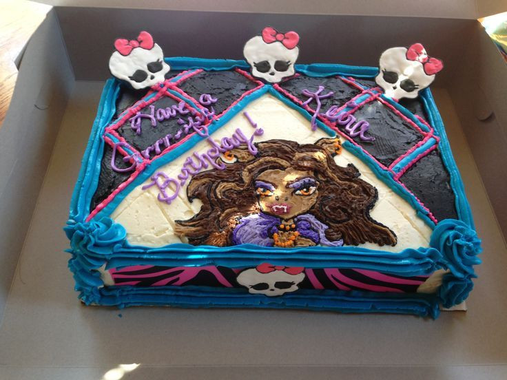 Monster High Birthday Cake Walmart
 monster high sheet cake Google Search