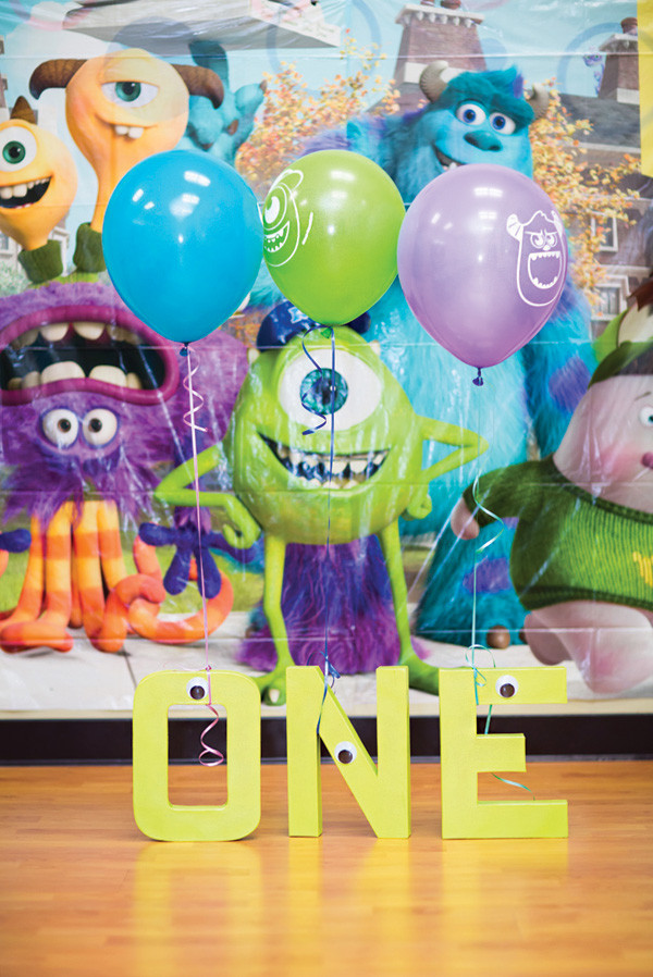 Monster Inc Birthday Party
 Incredible Monsters University 1st Birthday Extravaganza
