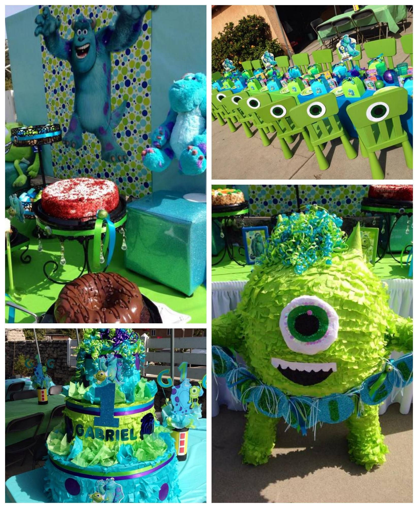 Monster Inc Birthday Party
 Pin by Catch My Party on 1st Birthday Party Ideas