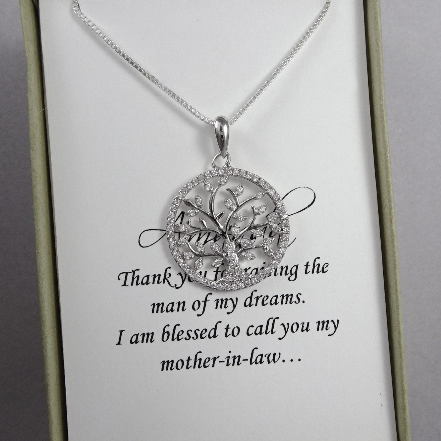 Mother Inlaw Gift Ideas
 Tree of Life Necklace Mother in Law Gift by alexandreasjewels