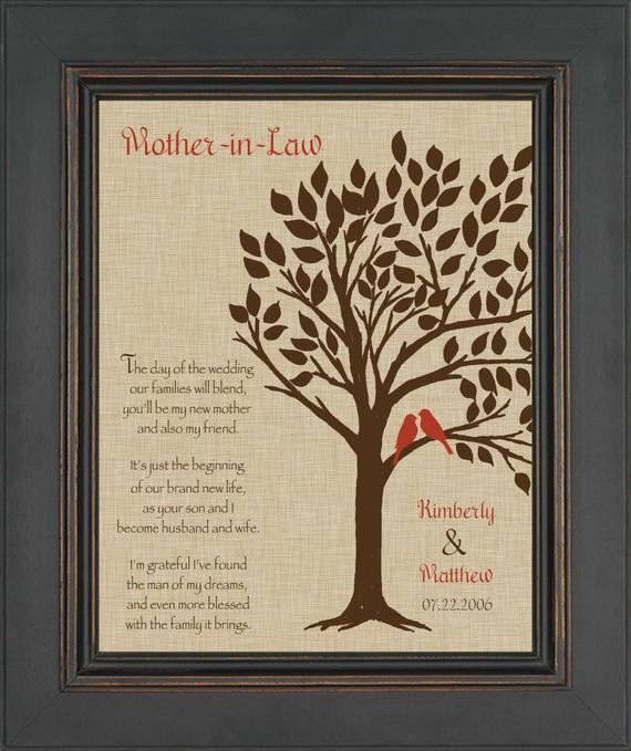 Mother Inlaw Gift Ideas
 Wedding Gift for Mother In Law Future Mom In Law Gift
