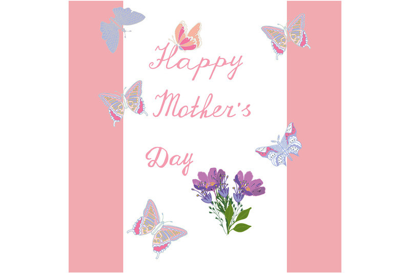 Mother'S Day Desserts
 Mother s Day greeting card with flowers on the background