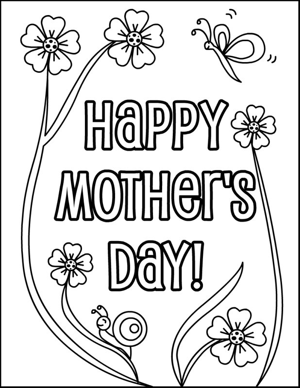 Mothers Day Coloring Pages For Kids
 May 10 Drawings Coloring