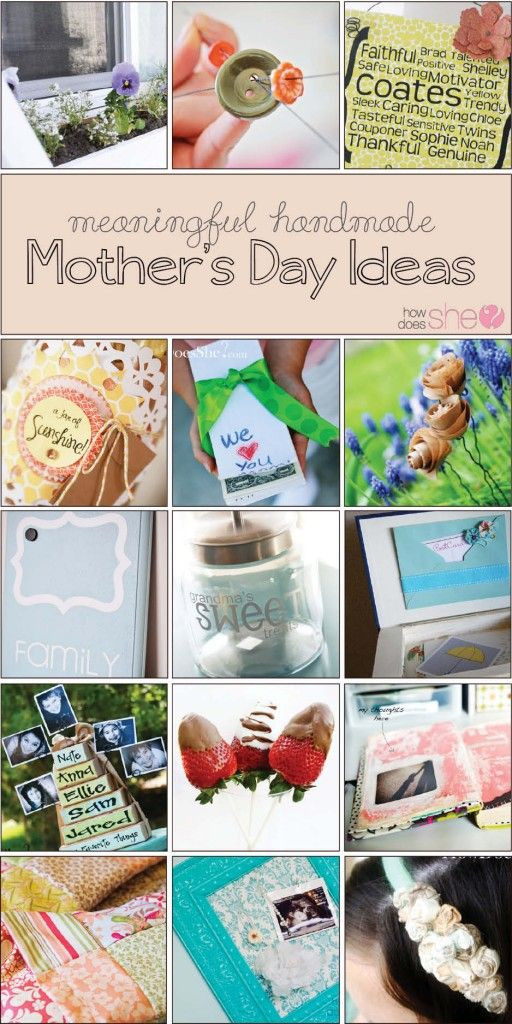 Mothers Day Gift Ideas Pinterest
 Beautiful Meaningful Handmade Mother s Day Gift Ideas
