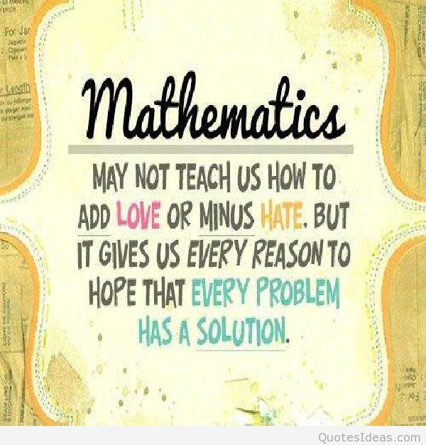 Motivational Math Quotes
 Inspirational Math Quotes QuotesGram