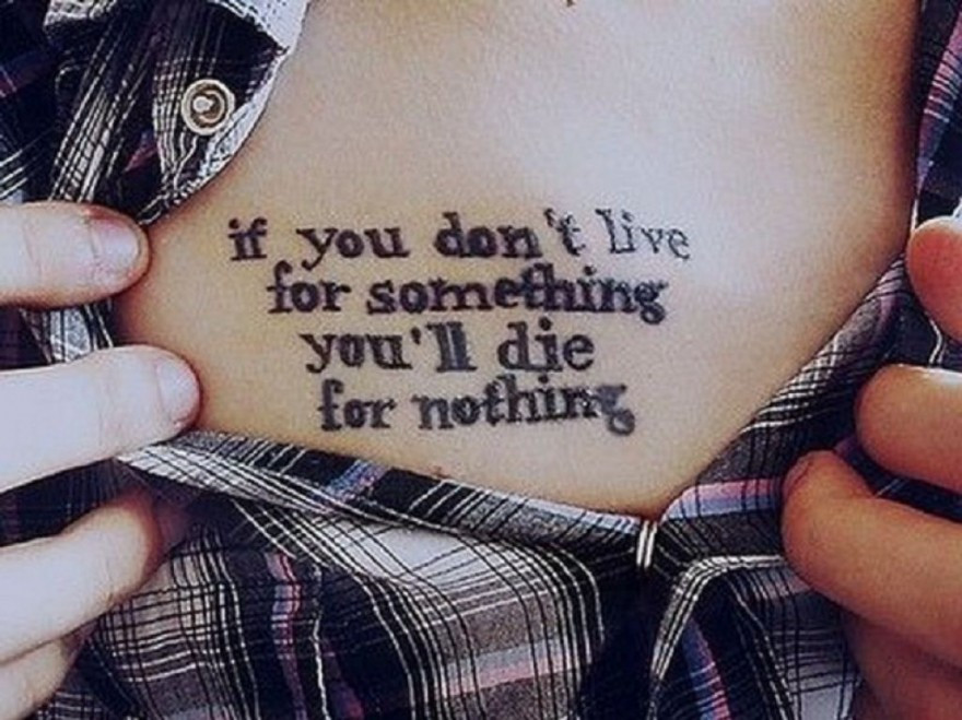 Motivational Quote Tattoos
 Meaningful Life Motivational Tattoo Quotes