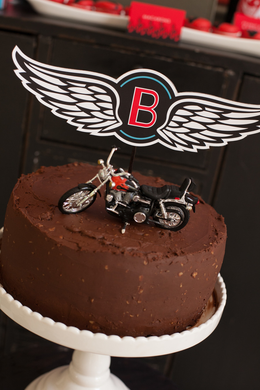 Motorcycle Birthday Decorations
 Motorcycle Birthday Party A Boy s Birthday Biker Rally