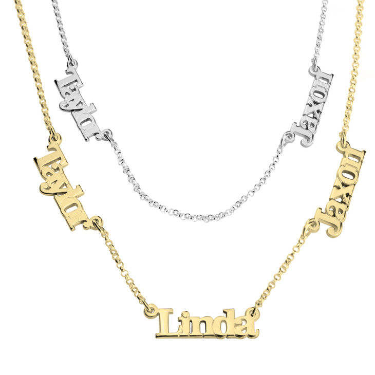 Multiple Name Necklace
 Multiple Name Necklace