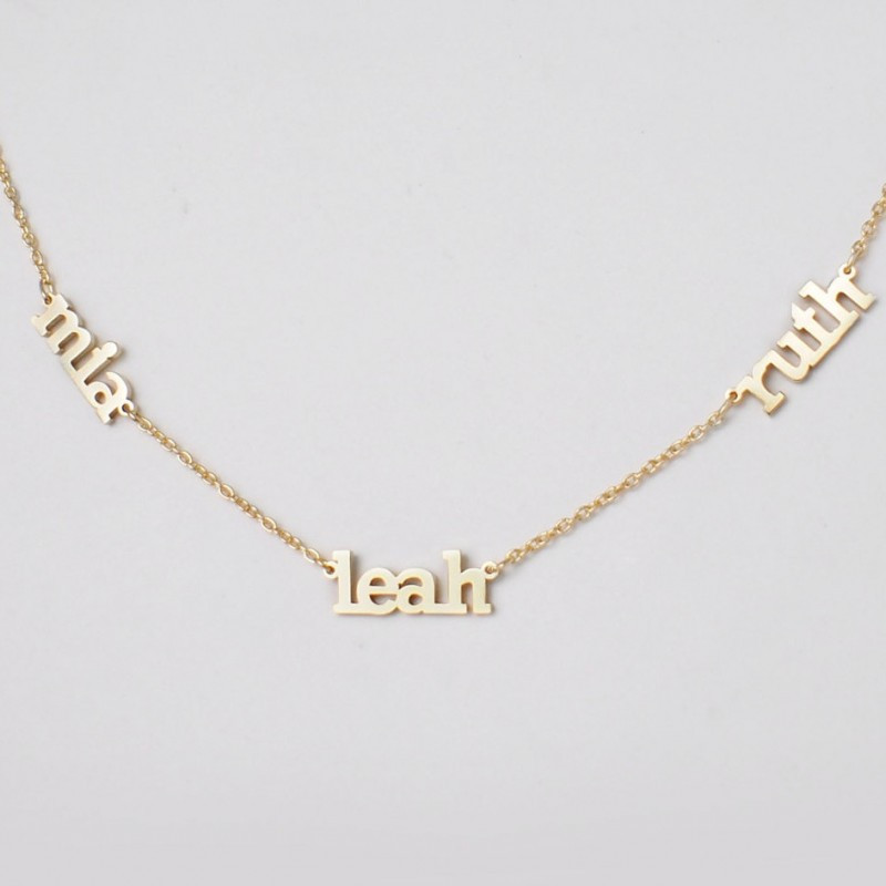 Multiple Name Necklace
 Triple Name Necklace Double Name Multiple Names