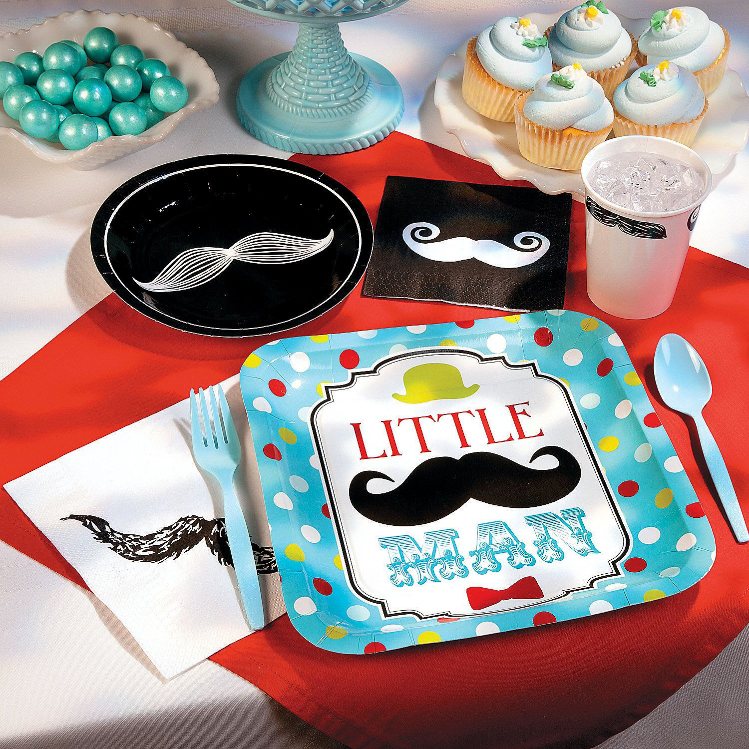 Mustache Baby Shower Party Supplies
 1st Birthday Little Man Party Supplies OrientalTrading