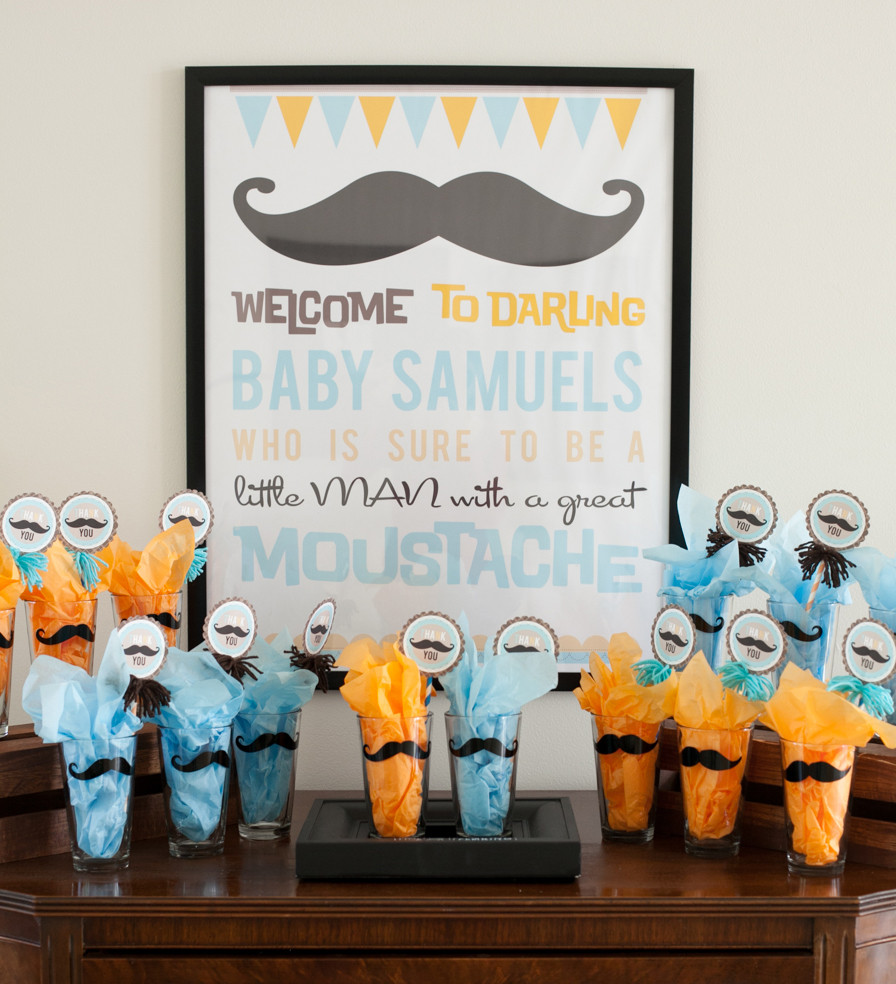 Mustache Baby Shower Party Supplies
 Party Reveal Mustache Baby Shower Bash Project Nursery