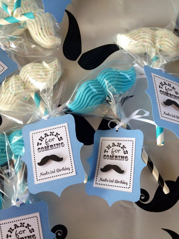 Mustache Baby Shower Party Supplies
 Little Man Mustache Birthday Party Favor Tags Baby Blue