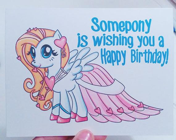 My Little Pony Birthday Card
 My Little Pony Birthday Card Happy Birthday pony my