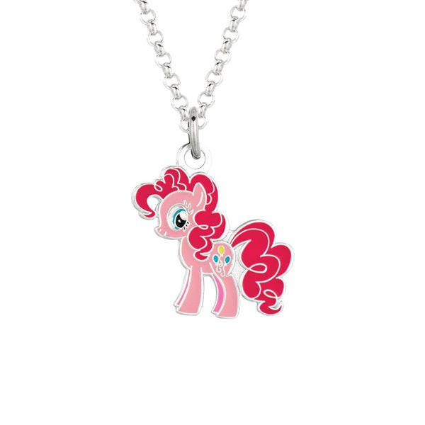 My Little Pony Necklace
 Shop Fine Silvertone Pinkie Pie My Little Pony Pendant