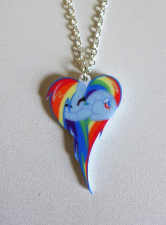 My Little Pony Necklace
 My little Pony Rainbow Dash necklace 3 by SomethingsBurningArt