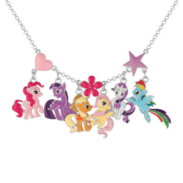 My Little Pony Necklace
 Shop Fine Silver Plated Multi character My Little Pony