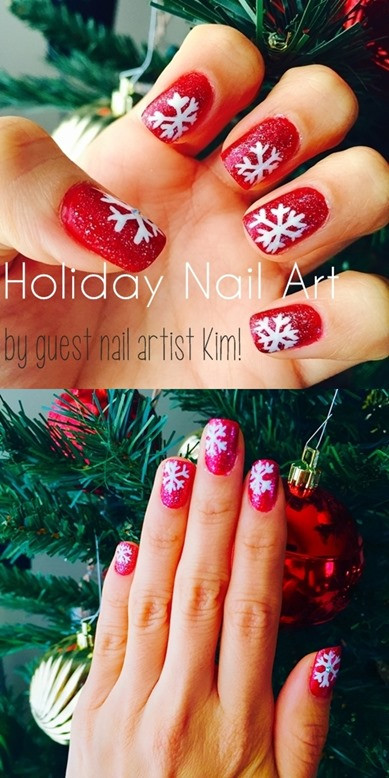Nail Art By Kim
 polish insomniac Holiday Snowflake Nail Art by Kim