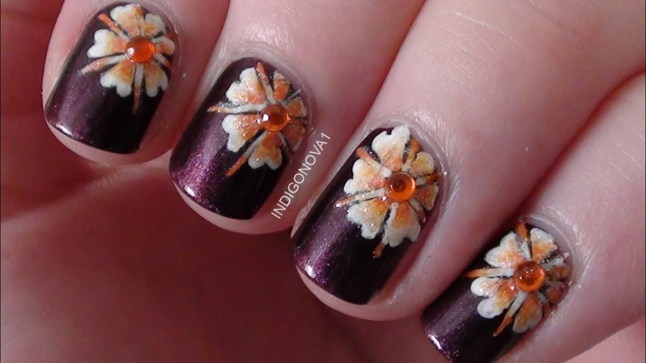 Nail Art Tutorials For Short Nails
 Pretty Flower for Short or Long Nails Nail Art Tutorial