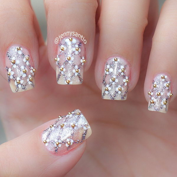 Nail Art Wedding
 40 Amazing Bridal Wedding Nail Art for Your Special Day