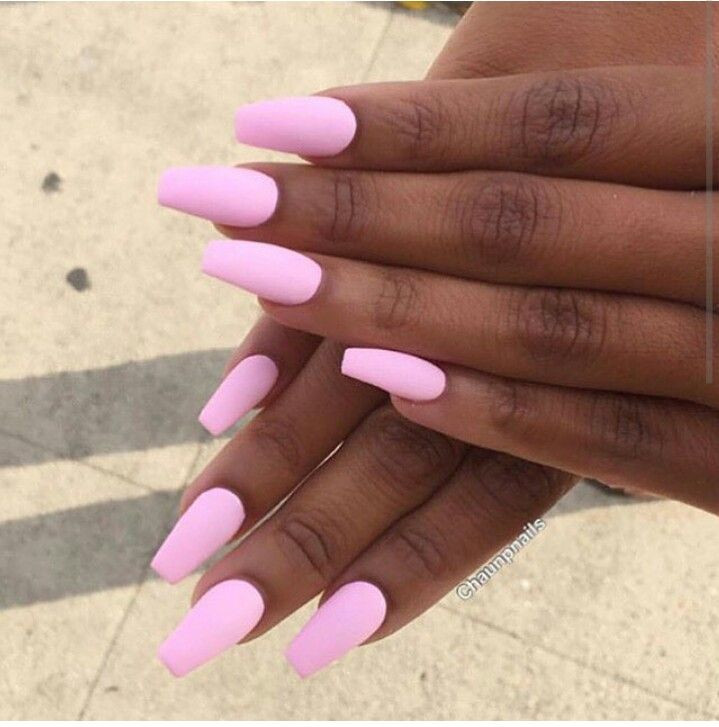 Nail Colors For Black Women
 Beautiful pink nails on brown skin black woman nails