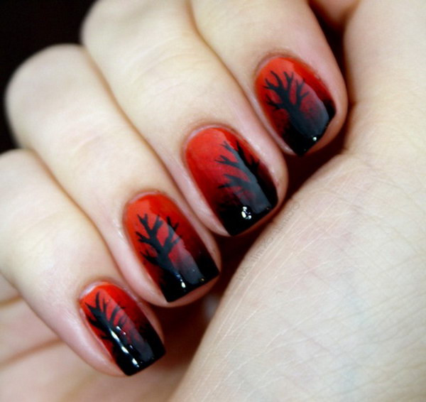 Nail Designs Black And Red
 45 Stylish Red and Black Nail Designs 2017