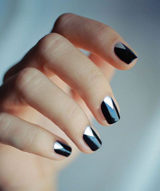 Nail Designs Black And Silver
 Manicure Envy