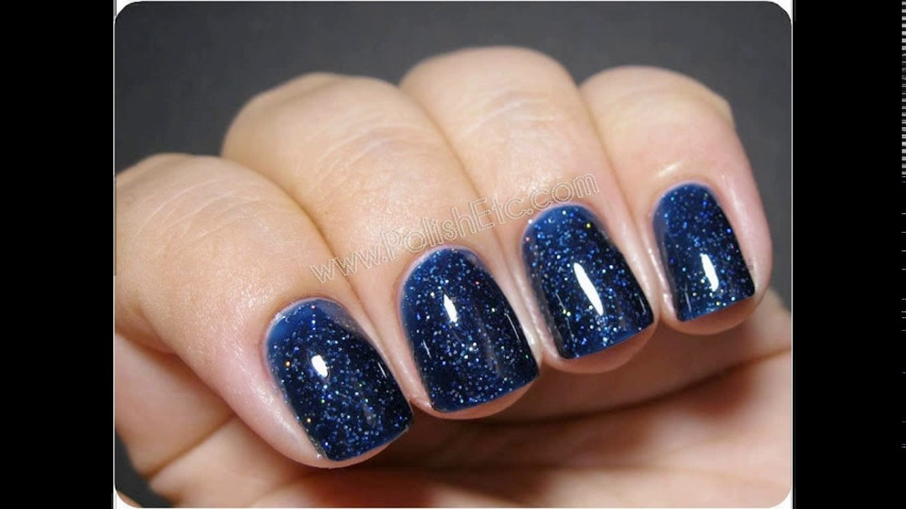 Nail Designs Blue
 Navy blue nail polish designs