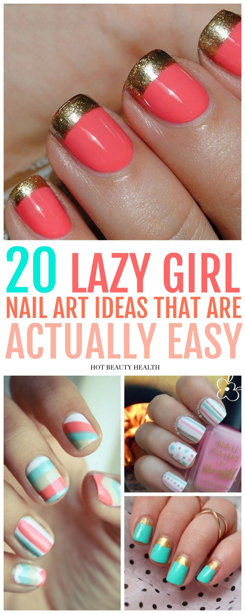 Nail Designs Easy
 20 Simple Nail Designs for Beginners Hot Beauty Health