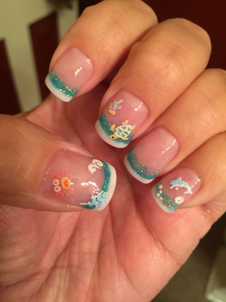 Nail Designs For Caribbean Vacation
 Fun Caribbean nails for my cruise in 2019