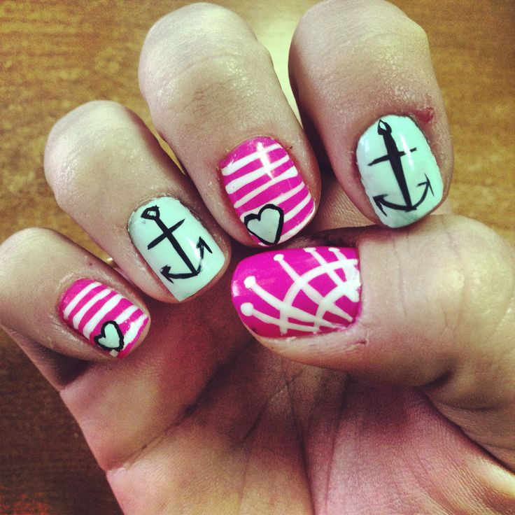 Nail Designs With Anchors
 78 best Anchor Nails images on Pinterest