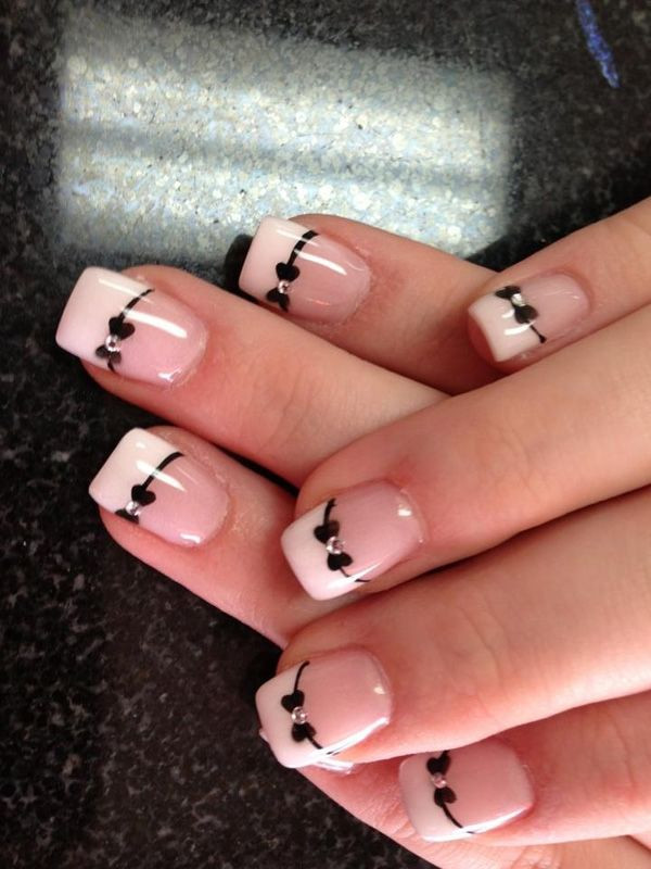 Nail Designs With Bows
 60 Fashionable French Nail Art Designs And Tutorials