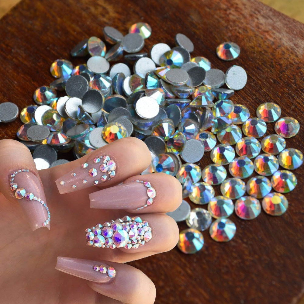 Nail Designs With Stones
 Aliexpress Buy 1440pcs Pack SS3 SS10 Crystal AB