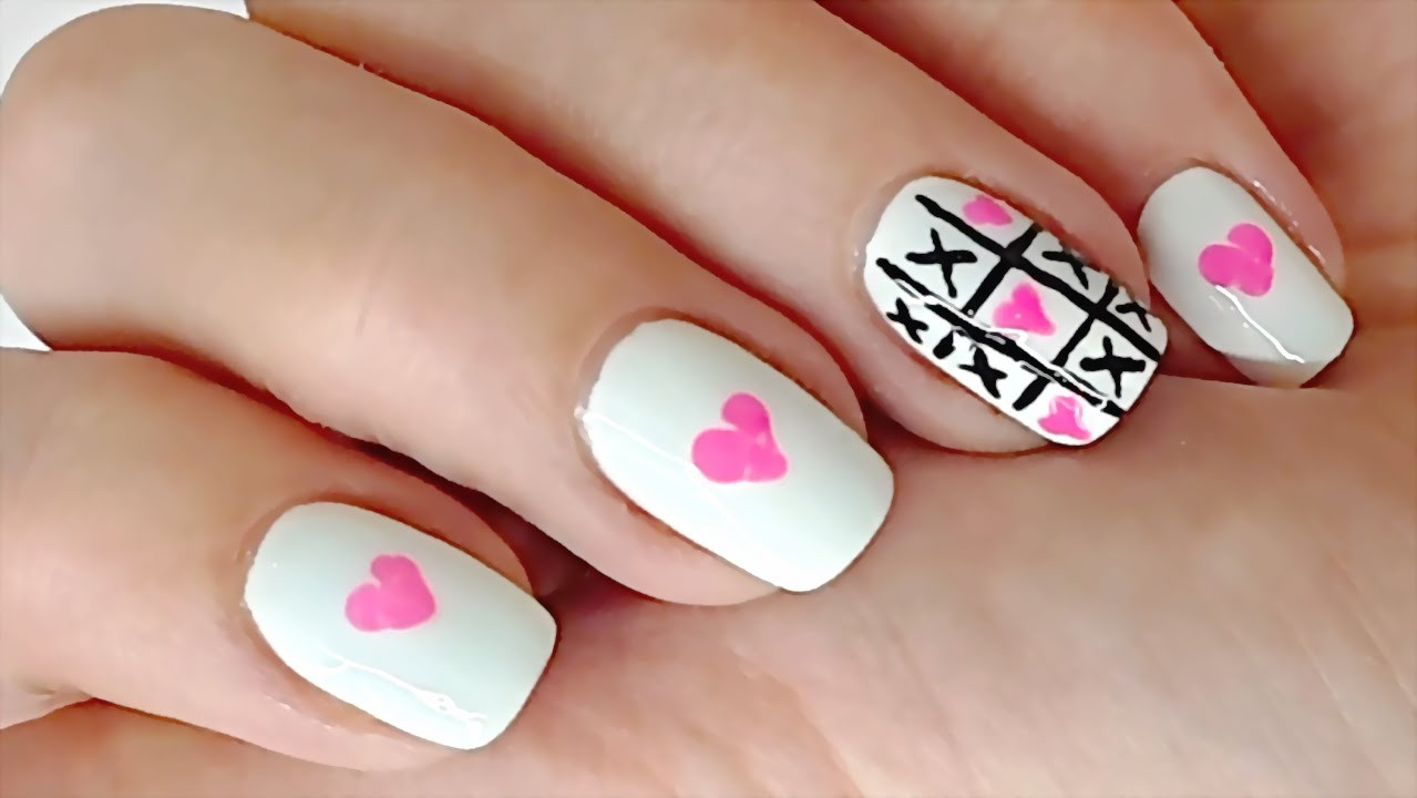 Nail Designs With Toothpick
 Love Nail Art using Toothpick and Eyeliner TIC TAC toe