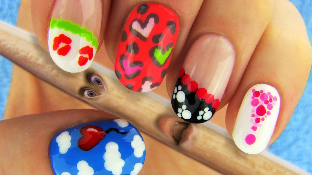 Nail Designs With Toothpick
 6 Nail Art Designs Nail Tutorial Using Toothpick as a