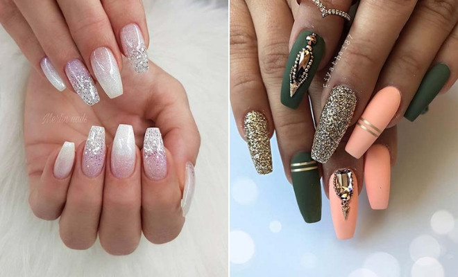 Nail Ideas Coffin
 23 Beautiful Nail Art Designs for Coffin Nails Certarian