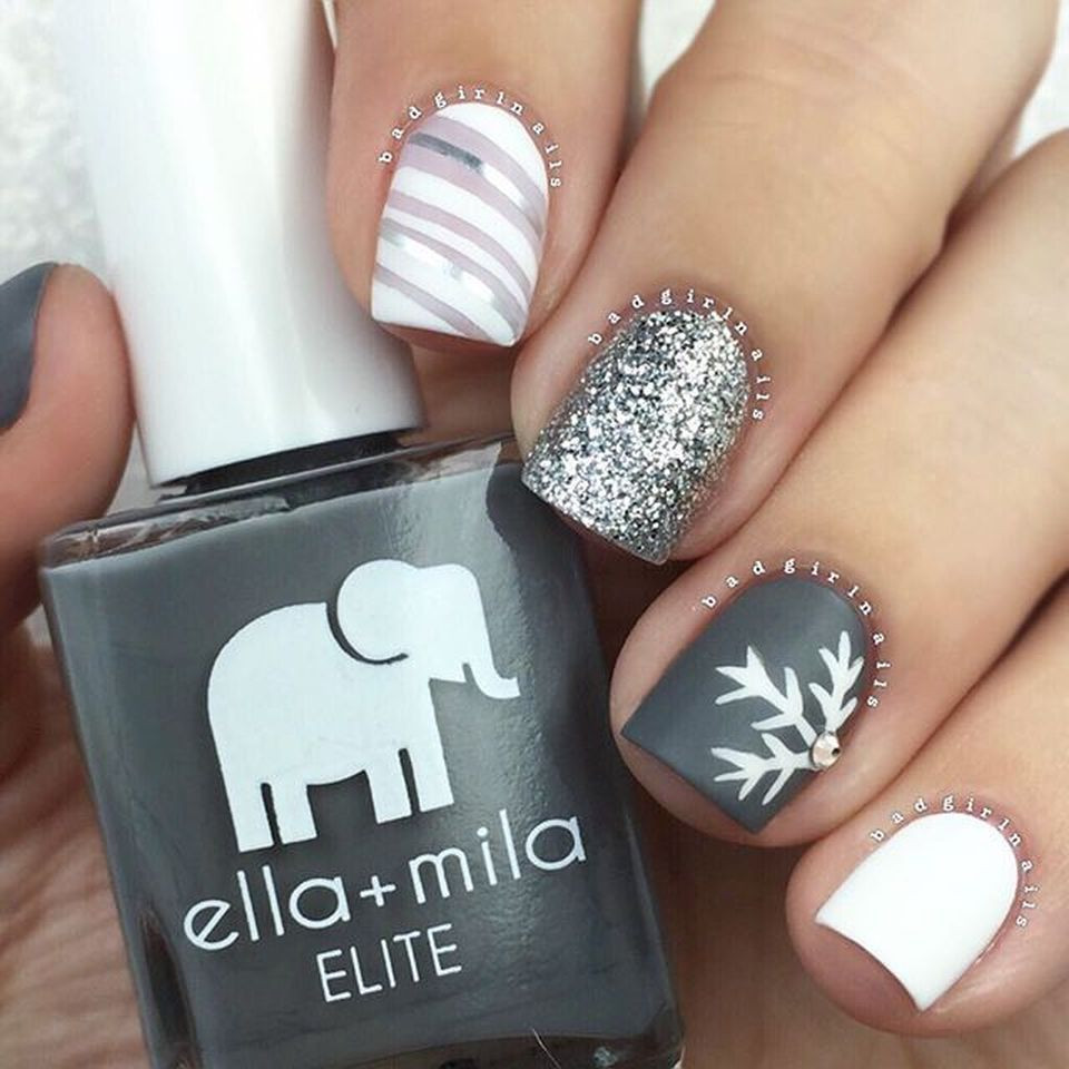 Nail Ideas For Winter
 Whimsical Winter Manicure That Will Make Your Nails Stand