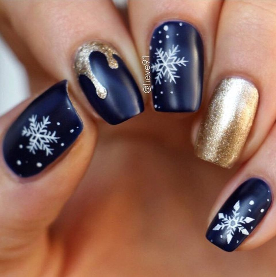 Nail Ideas For Winter
 Whimsical Winter Manicure That Will Make Your Nails Stand