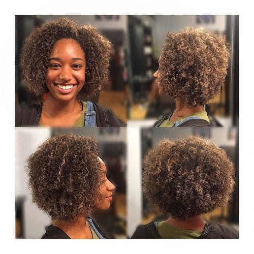 Natural Hair Cut In A Bob
 42 Curly Bob Hairstyles That Rock in 2018