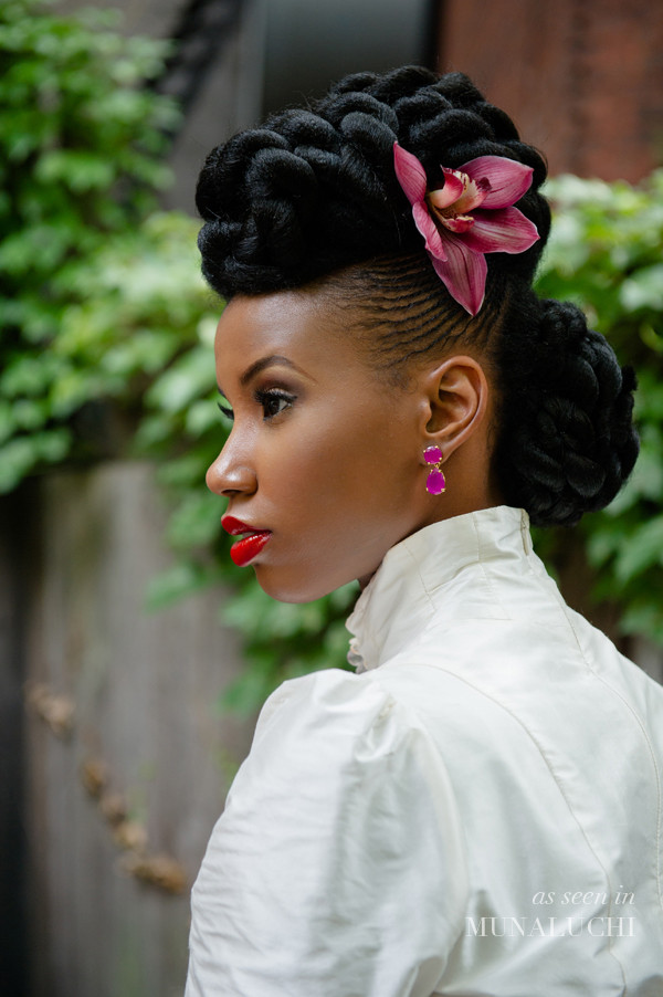 Natural Hairstyles For Black Brides
 More natural black wedding hairstyles to lead you towards