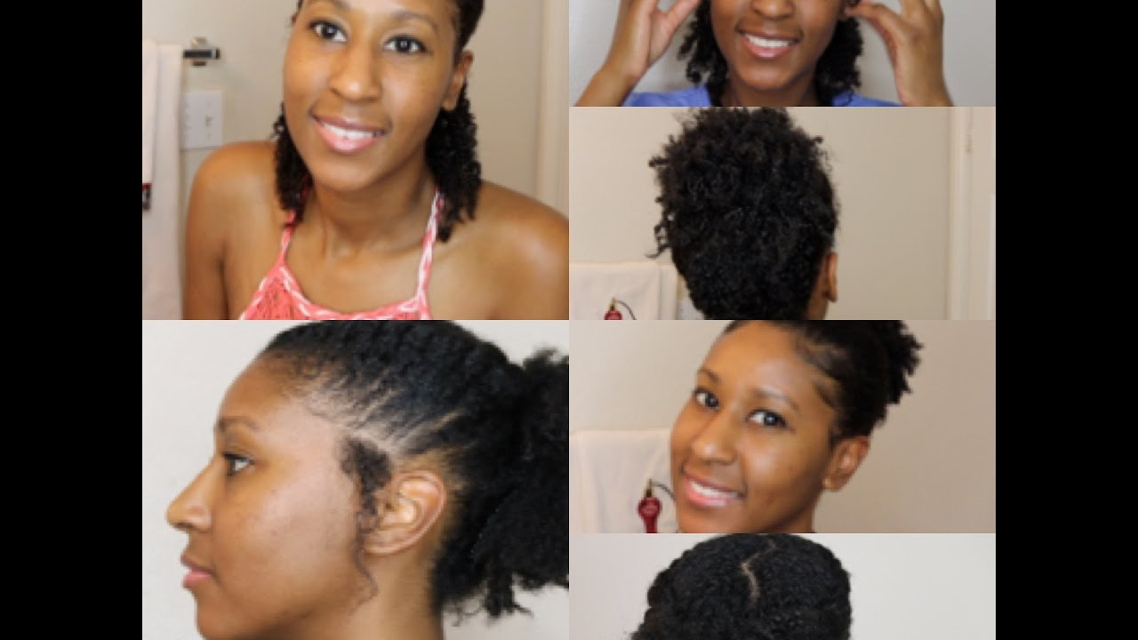 Natural Hairstyles For Medium Length 4C Hair
 4 Easy Hairstyles for 4a 4b 4c Hair