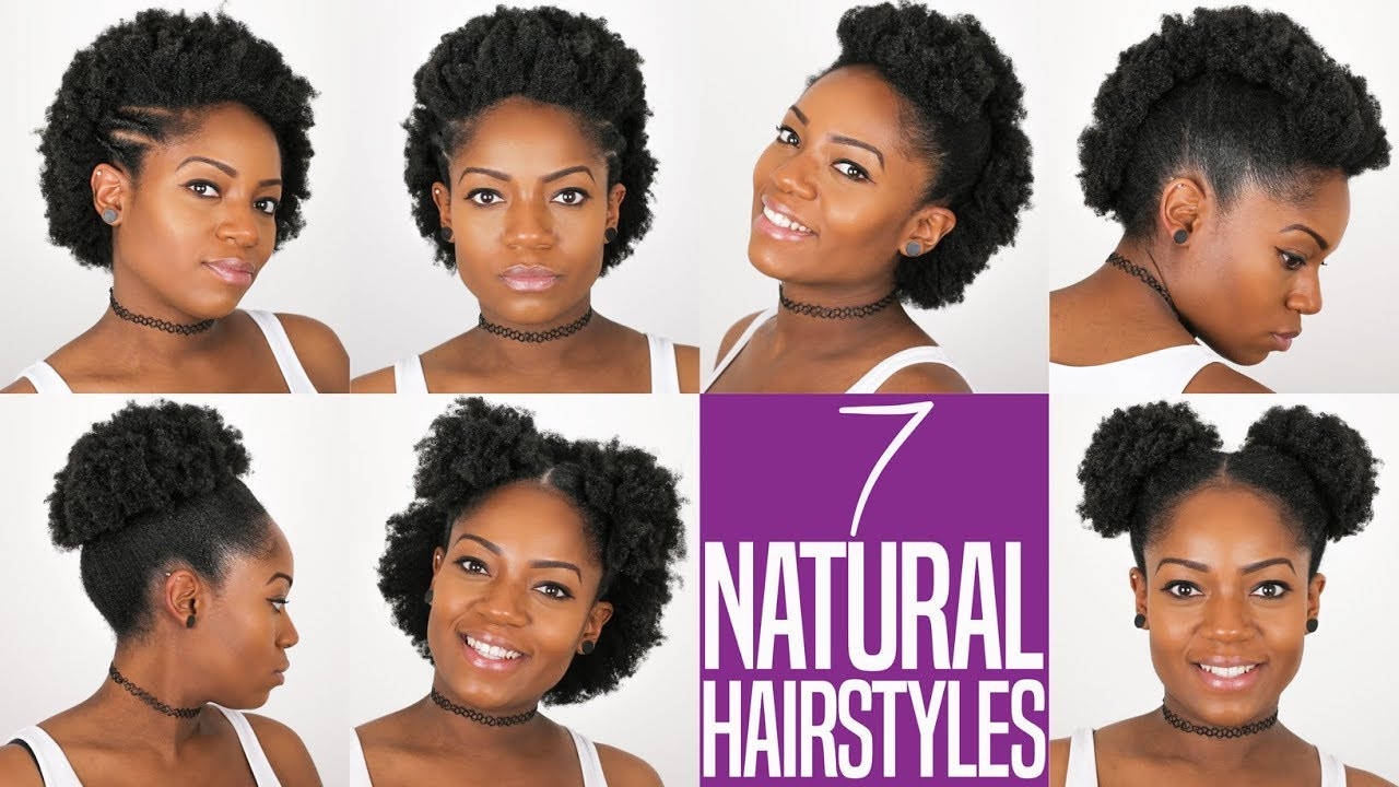 Natural Hairstyles For Medium Length 4C Hair
 7 NATURAL HAIRSTYLES For Short to Medium Length Natural