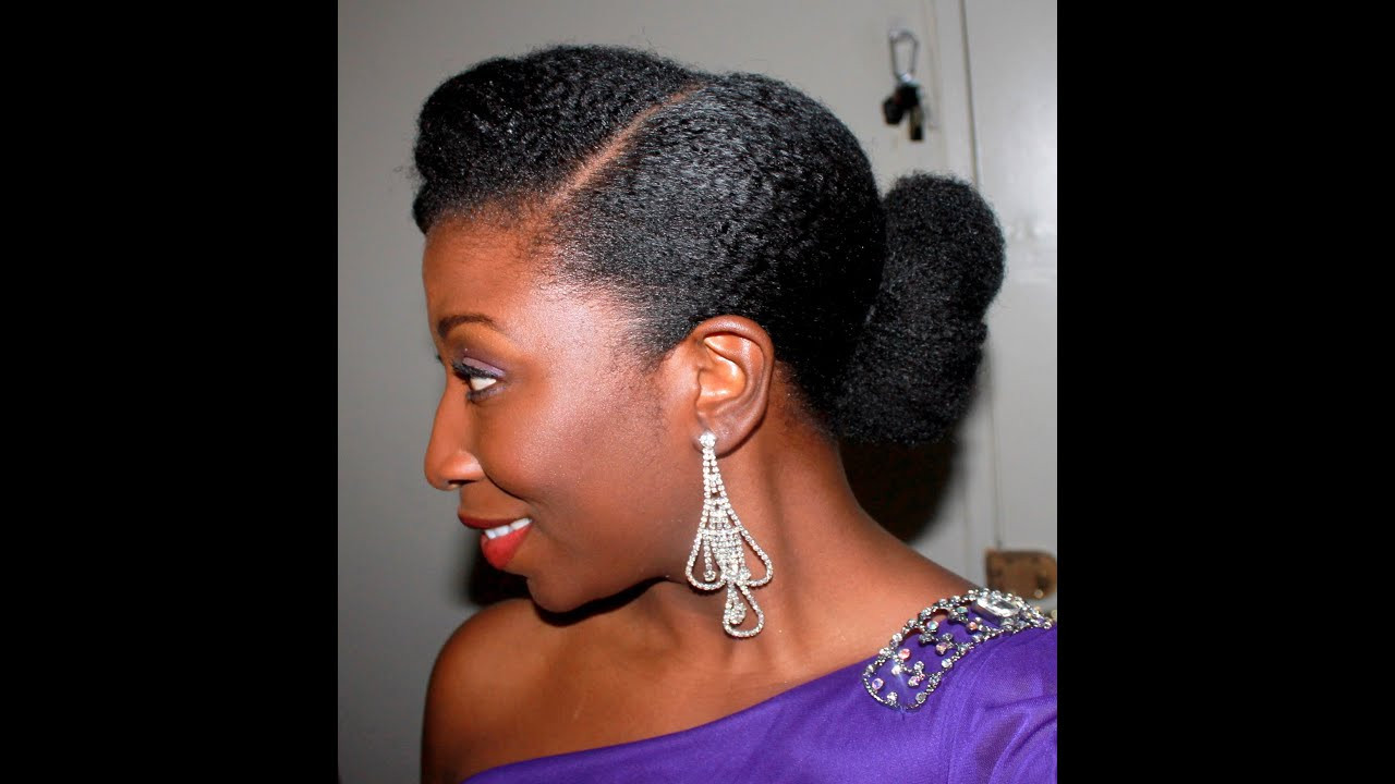 Natural Hairstyles For Natural Hair
 47 Elegant Updo on stretched Natural Hair