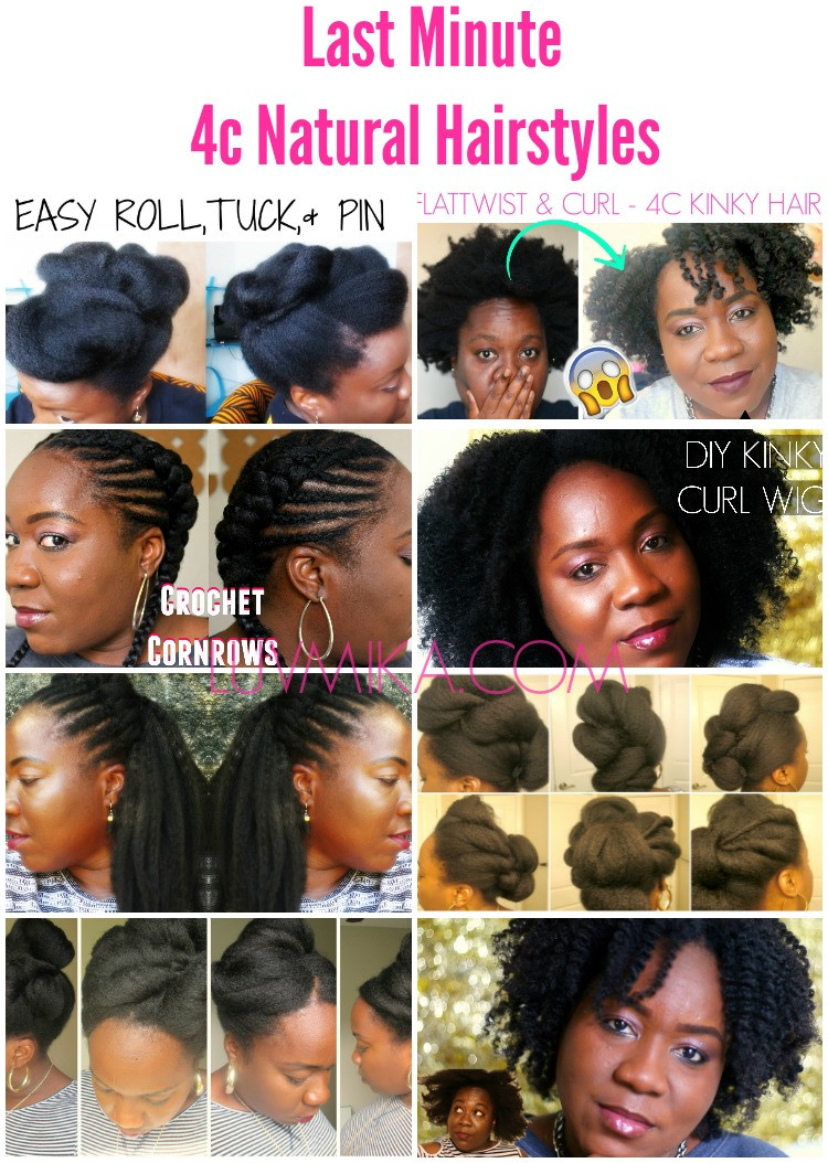 Natural Hairstyles That Last
 Easy Last Minute 4c Natural Hair Styles for Valentine s