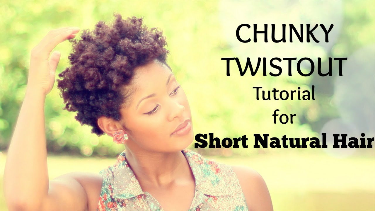 Natural Hairstyles Tutorials
 Chunky Twist Out Tutorial for Short Natural Hair
