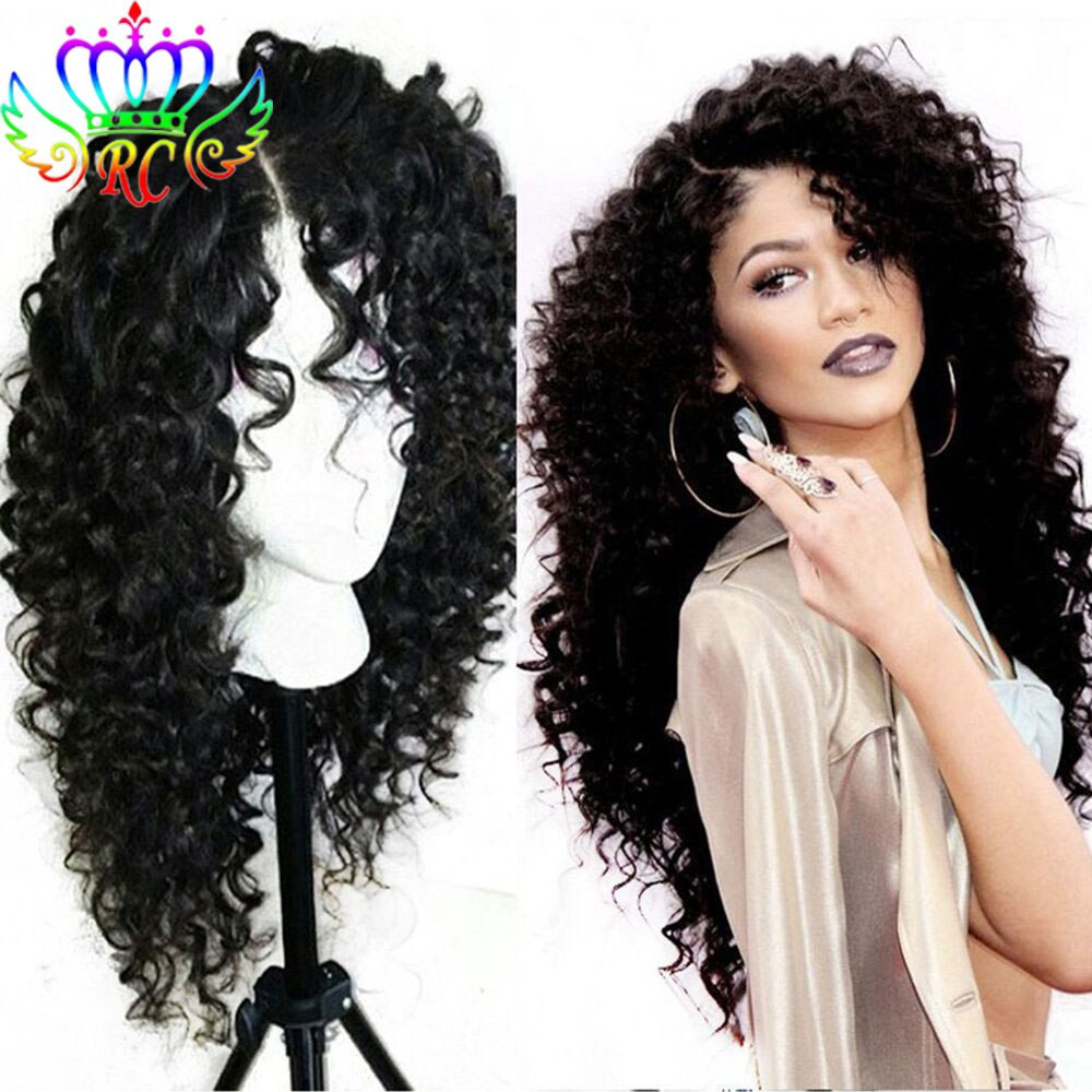 Natural Looking Wigs With Baby Hair
 Best Natural Looking Sythetic Lace Front Wig Cheap Kinky
